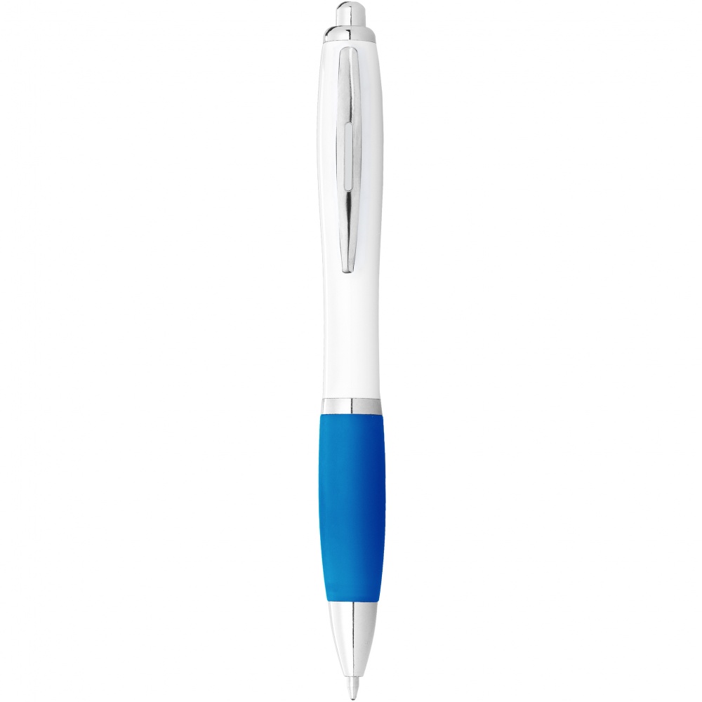 Logo trade promotional gift photo of: Nash ballpoint pen, light blue