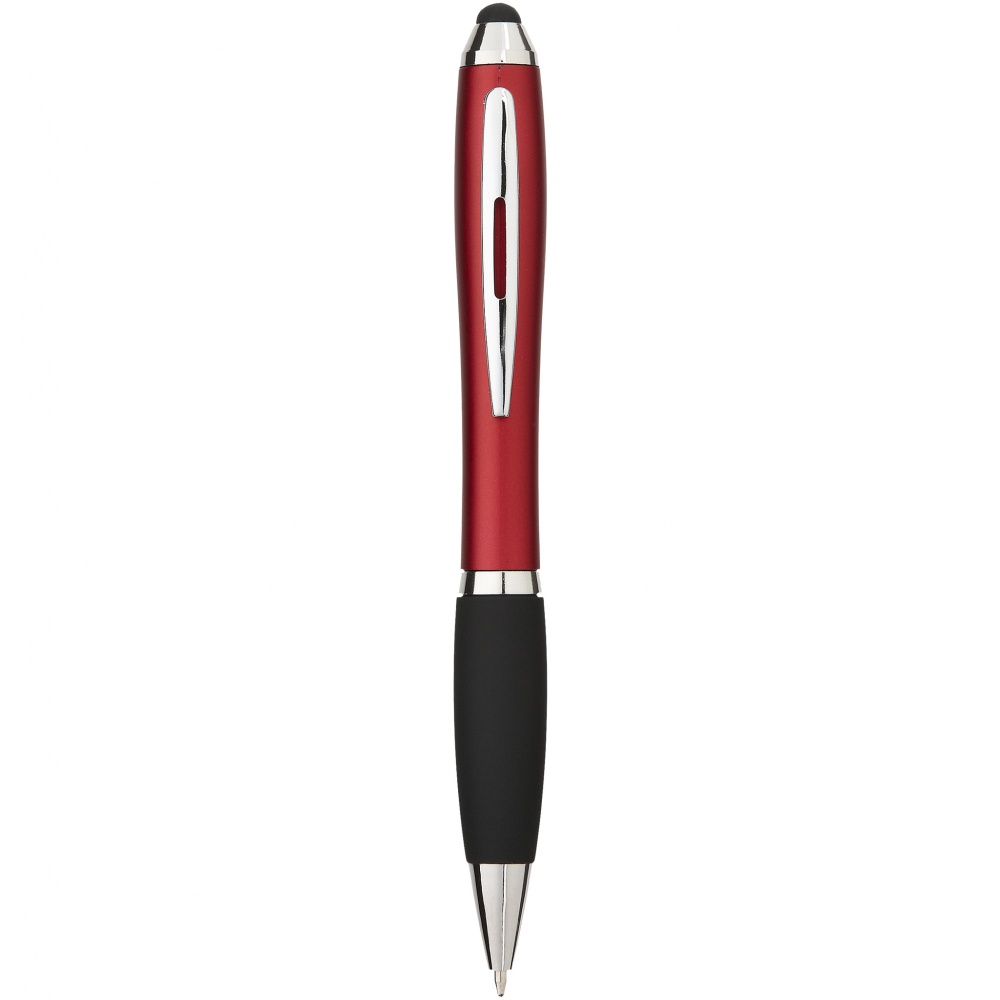 Logo trade corporate gifts image of: Nash Stylus Ballpoint Pen, red