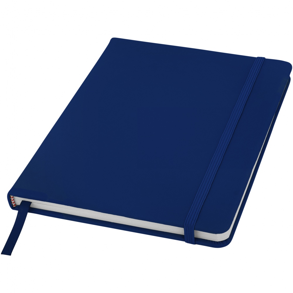Logo trade promotional merchandise image of: Spectrum A5 Notebook, dark blue