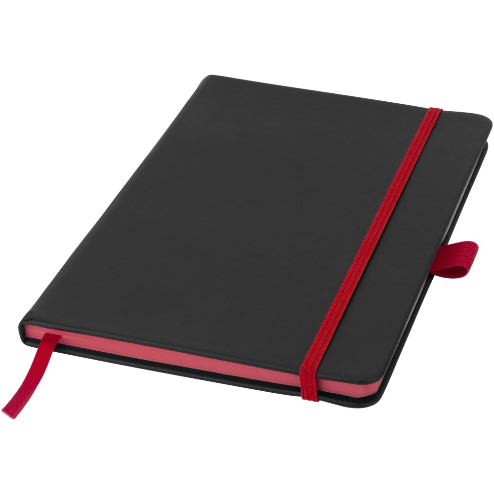 Logotrade promotional gift image of: Colour Edge A5 Notebook, red