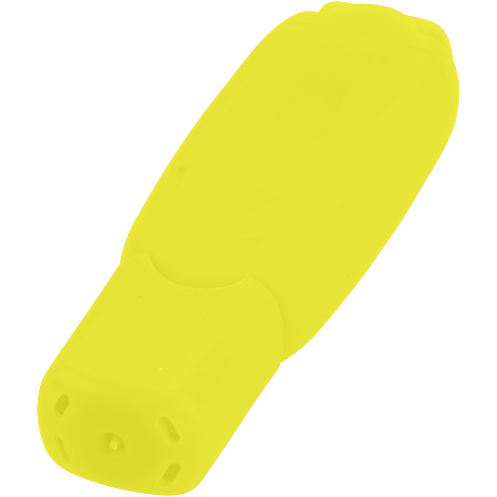 Logo trade promotional items image of: Bitty highlighter, yellow
