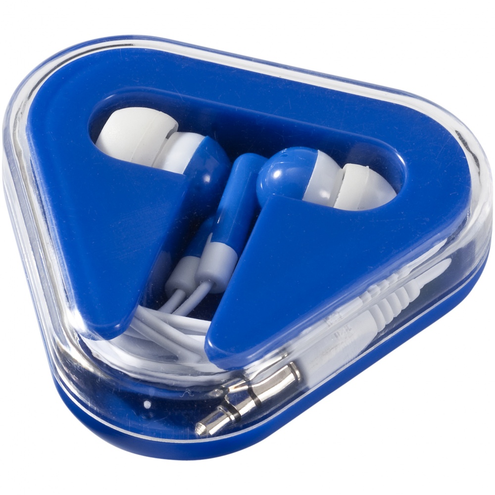 Logo trade promotional gift photo of: Rebel earbuds, blue