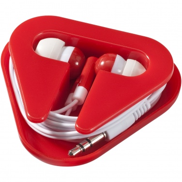 Logo trade promotional giveaway photo of: Rebel earbuds, red