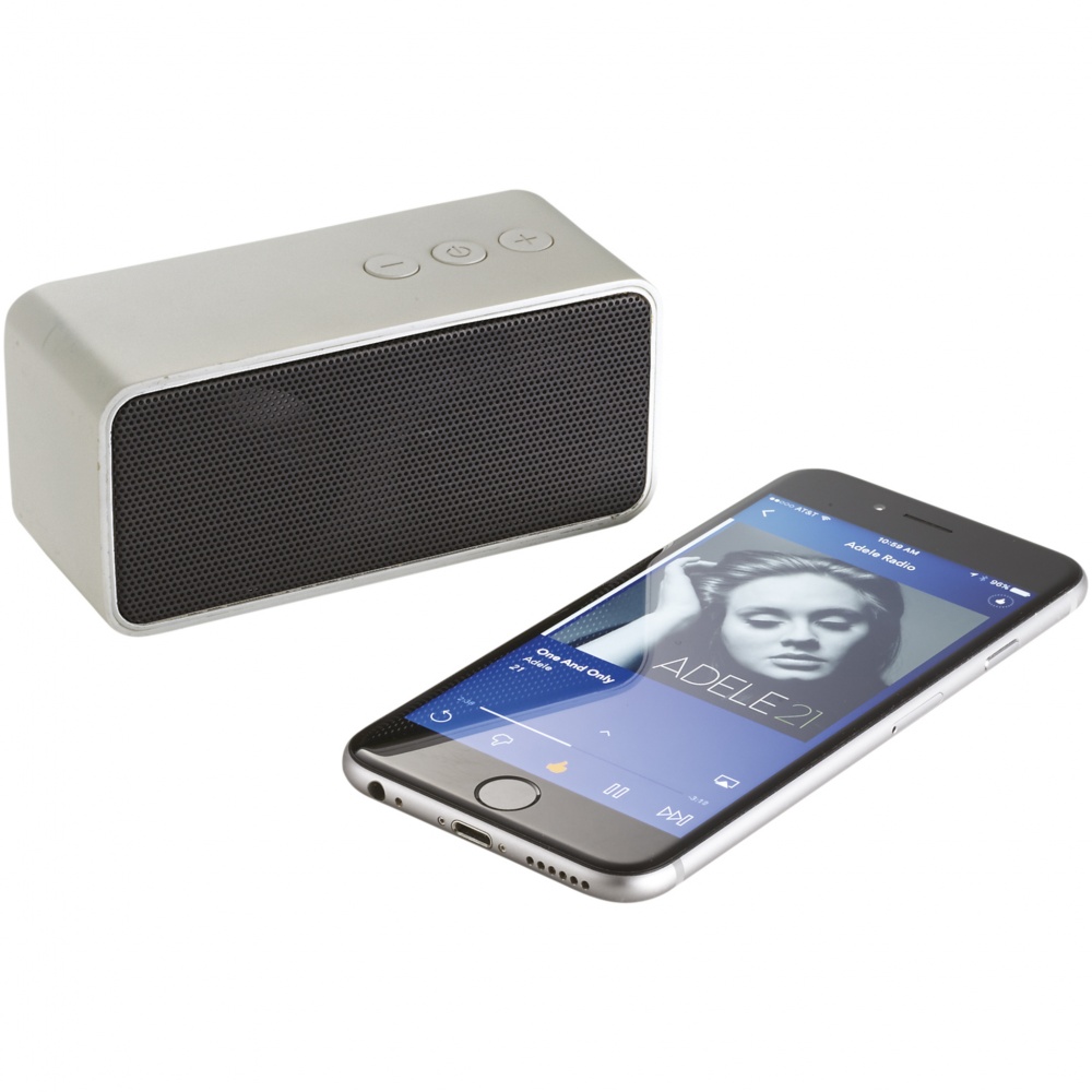 Logo trade promotional giveaways image of: Stark Bluetooth® Speaker, silver