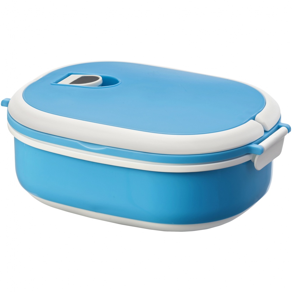 Logo trade promotional items image of: Spiga lunch box, light blue