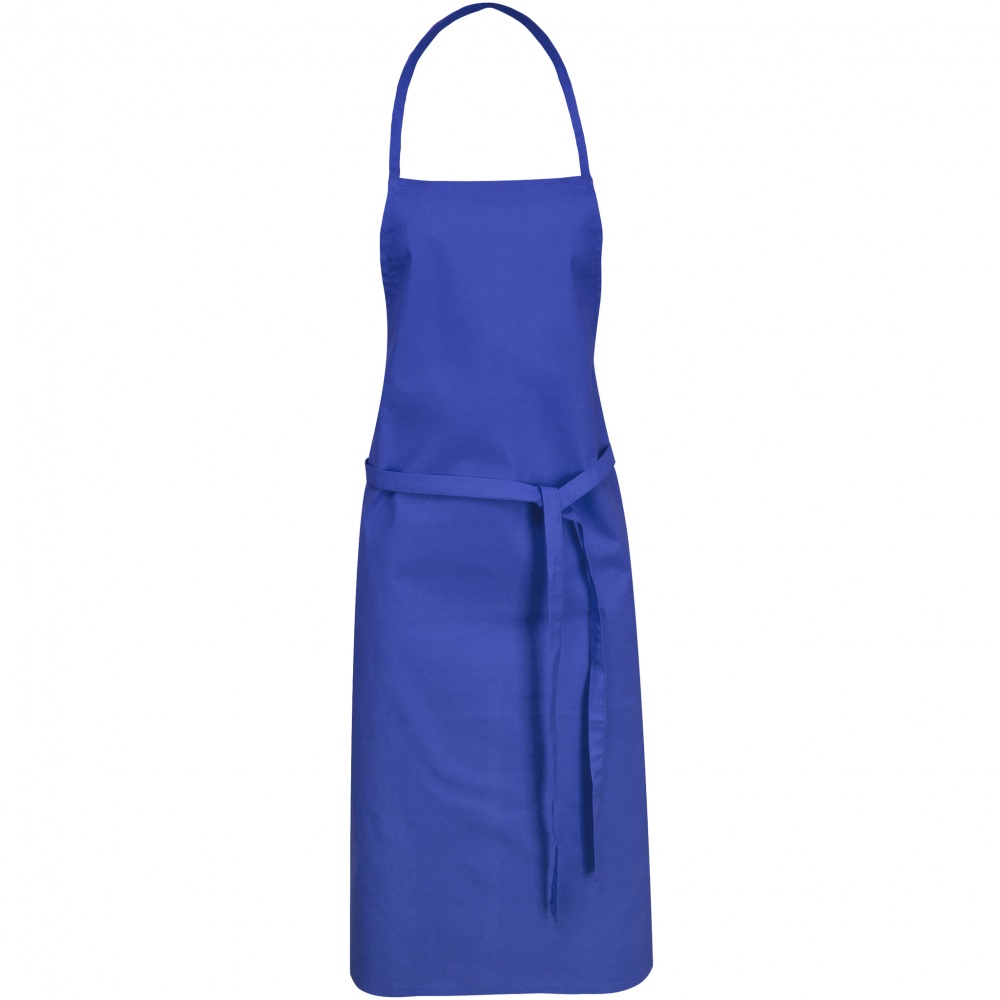 Logo trade corporate gifts image of: Reeva Cotton Apron, blue