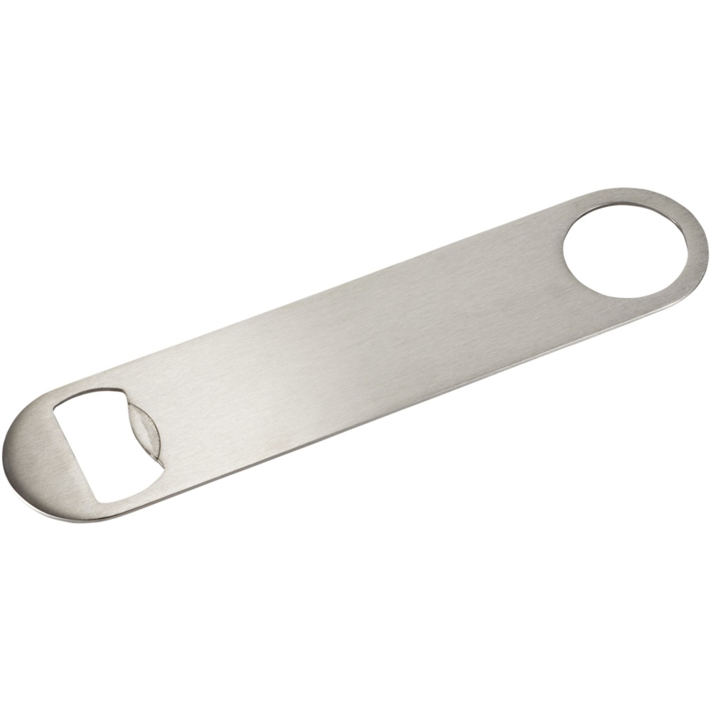 Logo trade corporate gifts image of: Paddle bottle opener, silver