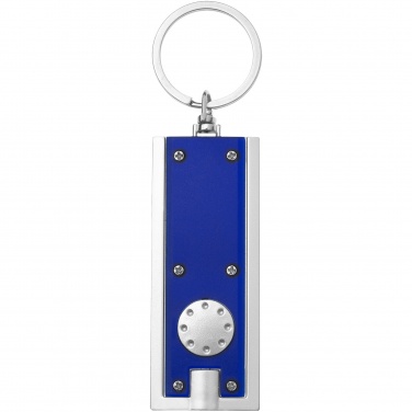 Logo trade promotional products image of: Castor LED keychain light, blue