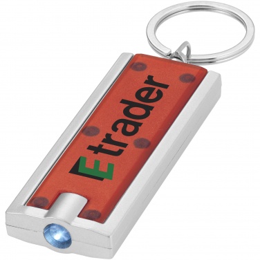 Logotrade promotional giveaways photo of: Castor LED keychain light, red