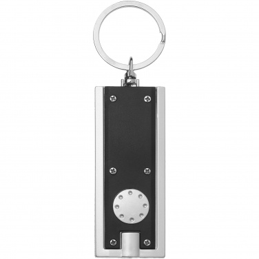 Logotrade promotional product image of: Castor LED keychain light, black