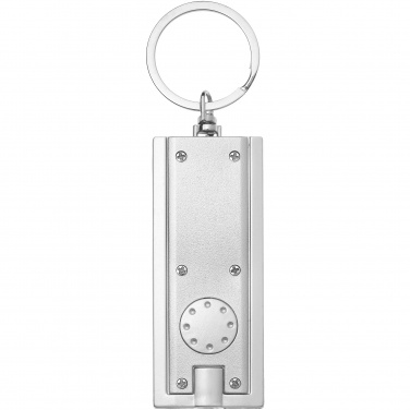 Logo trade promotional items picture of: Castor LED keychain light, silver
