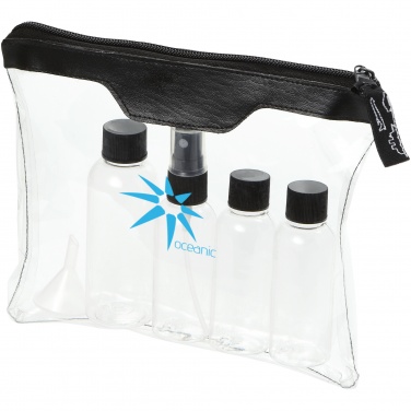 Logotrade promotional gift picture of: Munich airline approved travel bottle set, black
