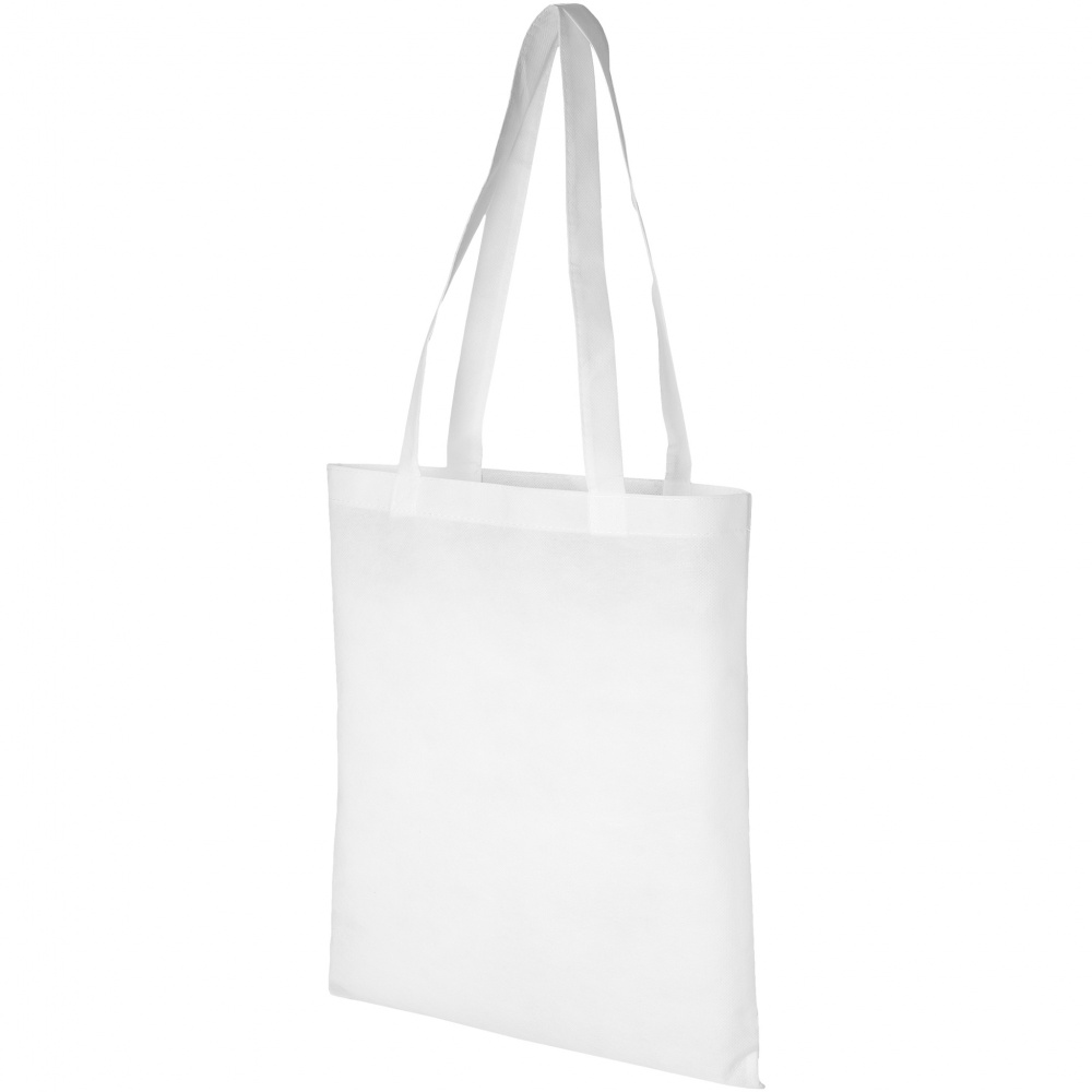 Logotrade promotional gift image of: Zeus Non Woven Convention Tote, white
