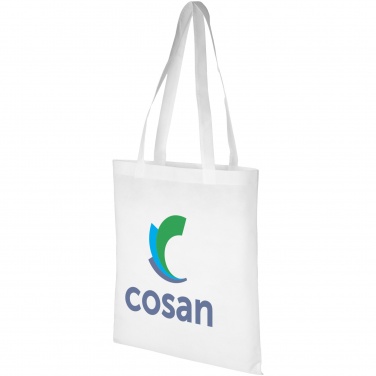Logo trade promotional giveaways picture of: Zeus Non Woven Convention Tote, white