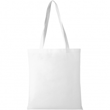 Logo trade business gifts image of: Zeus Non Woven Convention Tote, white