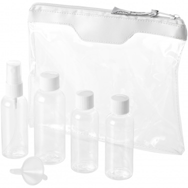 Logotrade advertising product picture of: Munich airline approved travel bottle set, white