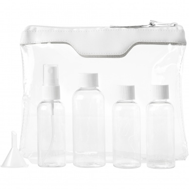 Logotrade promotional item image of: Munich airline approved travel bottle set, white