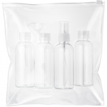 Logo trade promotional gift photo of: Tokyo airline approved travel bottle set, white