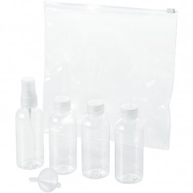 Logo trade promotional products image of: Tokyo airline approved travel bottle set, white