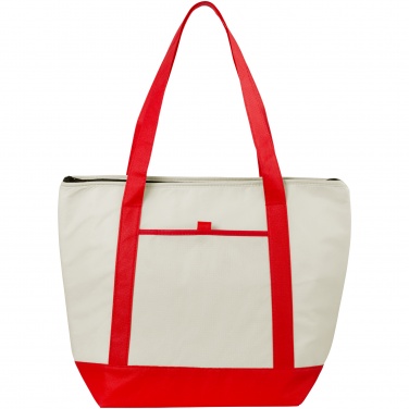 Logo trade promotional giveaways image of: Lighthouse cooler tote, red