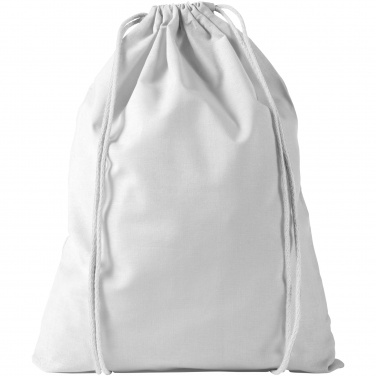 Logo trade advertising products picture of: Oregon cotton premium rucksack, light grey
