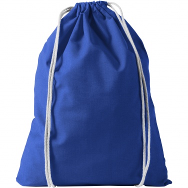 Logotrade promotional item image of: Oregon cotton premium rucksack, blue