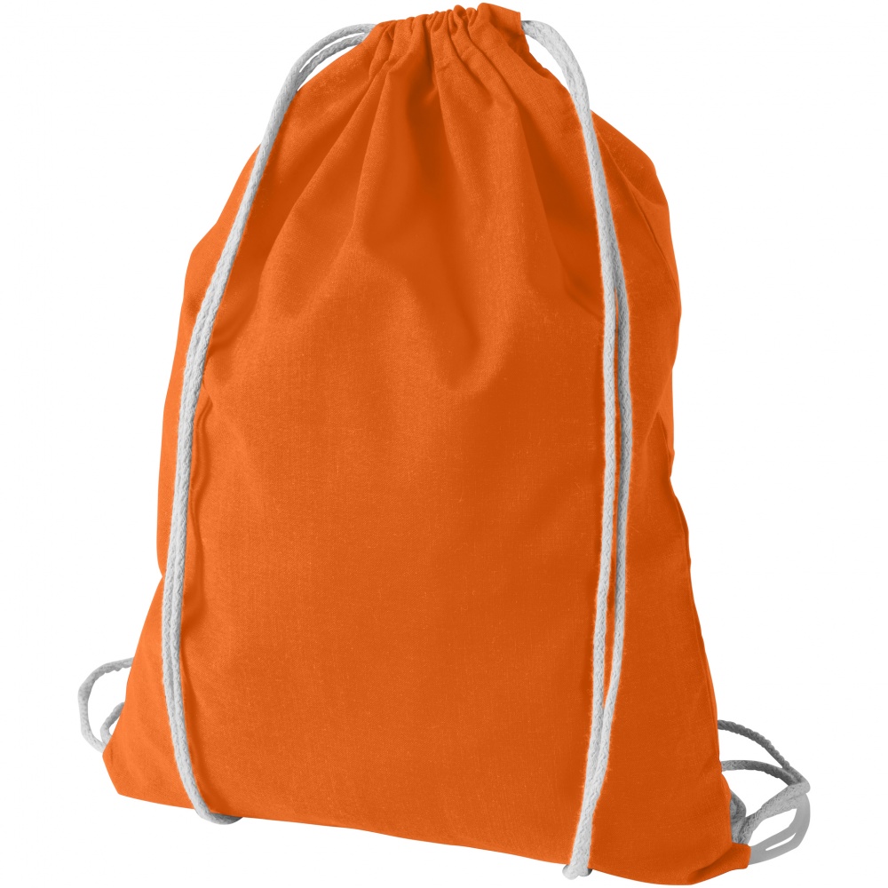 Logotrade promotional product image of: Oregon cotton premium rucksack, orange