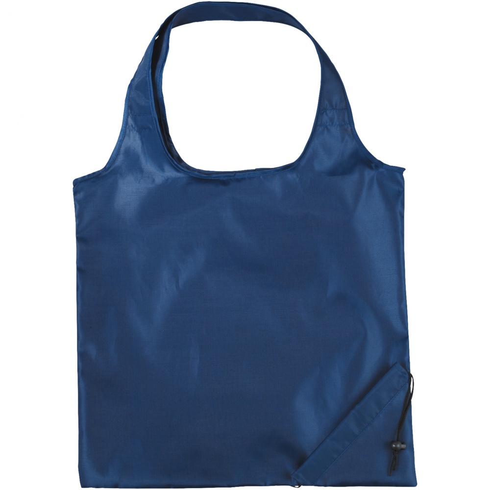 Logo trade promotional giveaways picture of: The Bungalow Foldaway Shopper Tote, navy blue