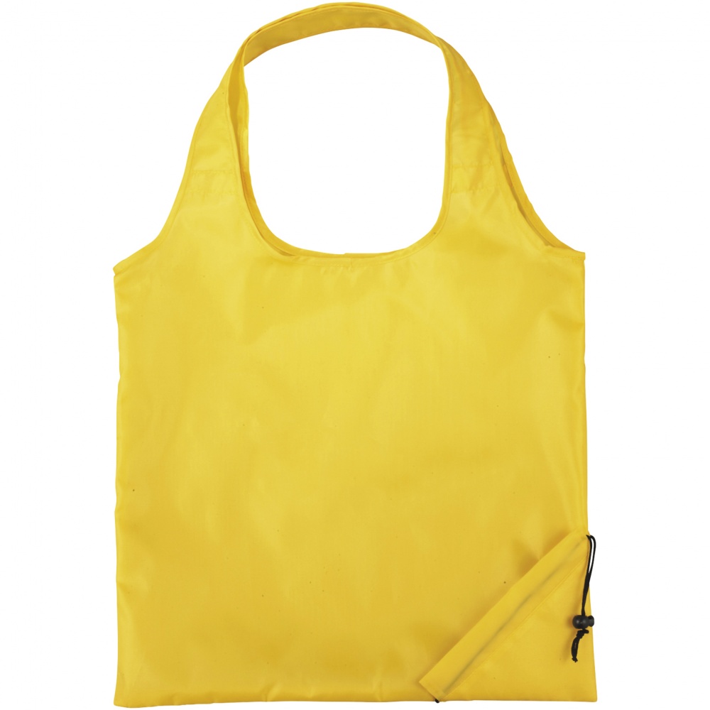 Logo trade promotional gifts image of: The Bungalow Foldaway Shopper Tote, yellow