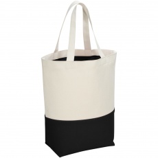 Colour-pop cotton tote bag, black