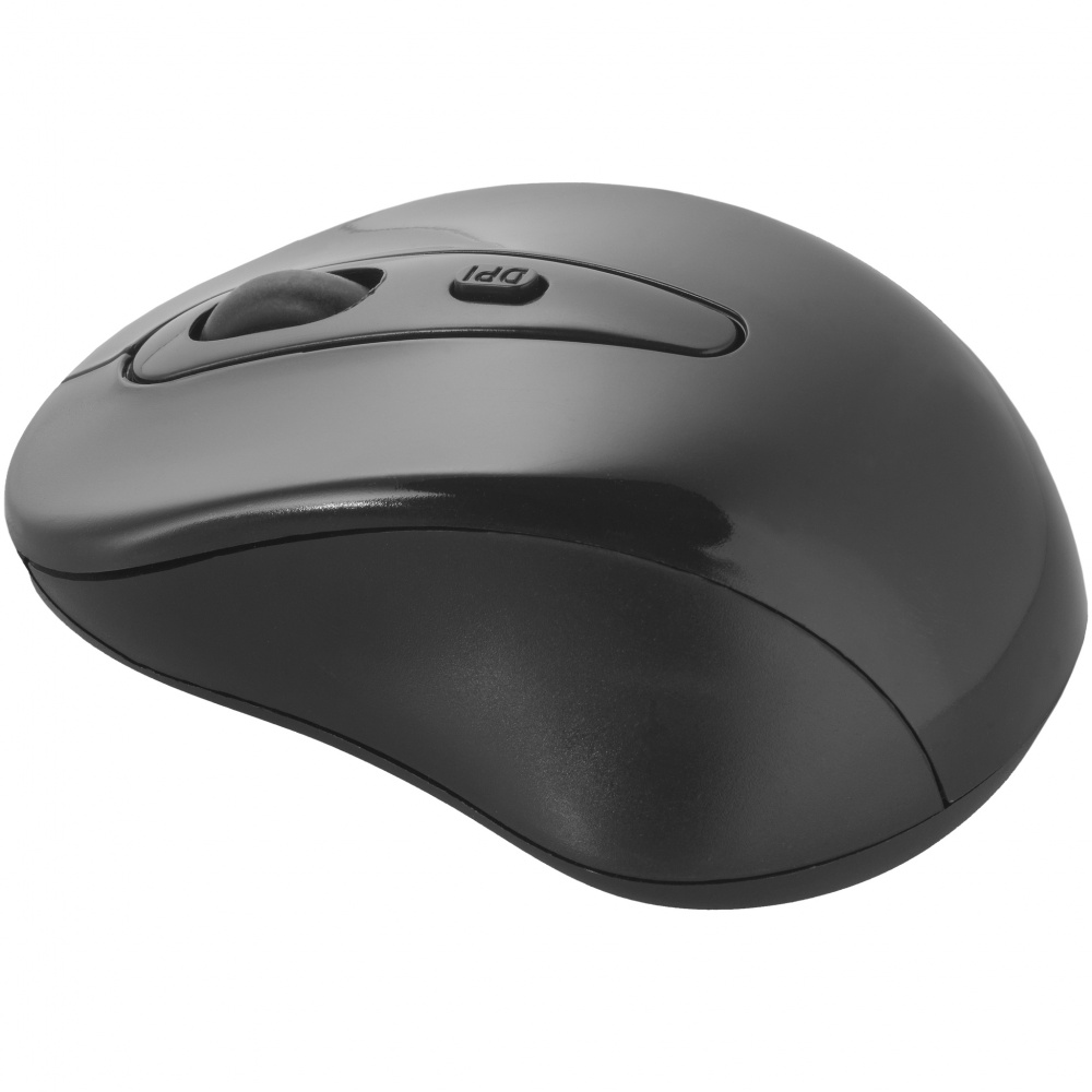 Logo trade corporate gift photo of: Stanford wireless mouse, black
