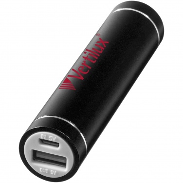 Logo trade corporate gifts picture of: Bolt alu power bank 2200mAh, black