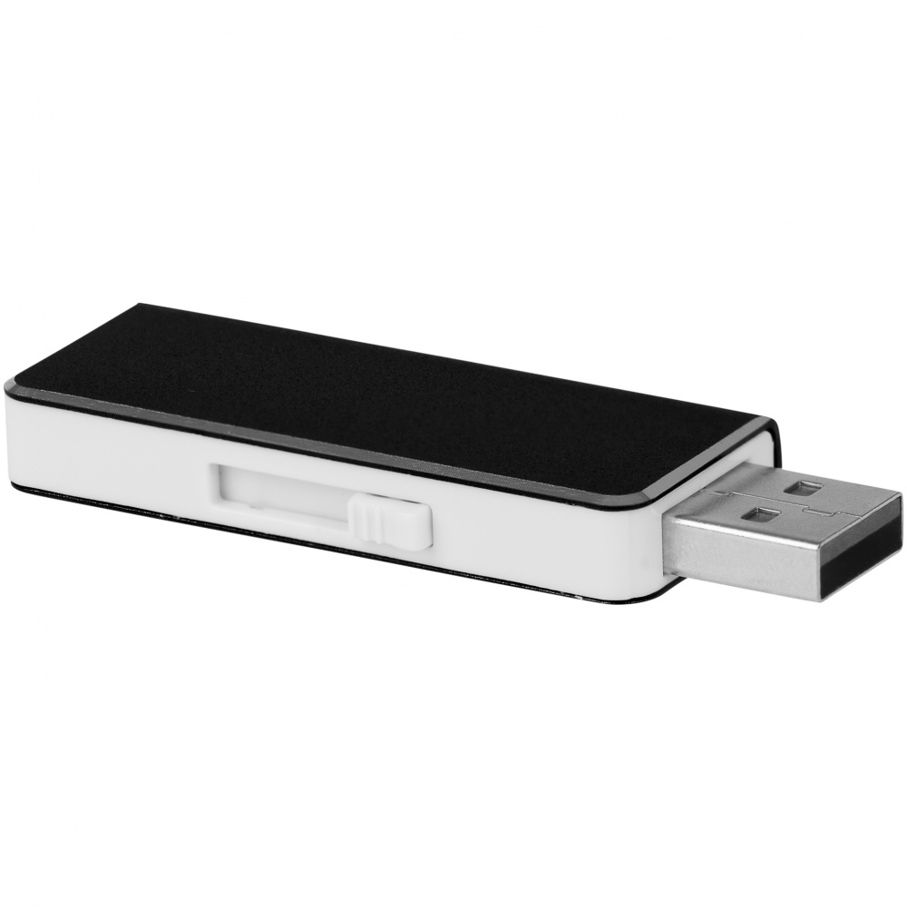 Logotrade corporate gift picture of: USB Glide 8 GB, white-black