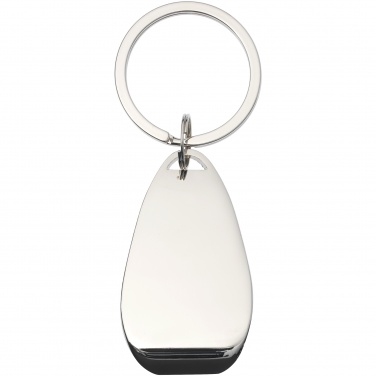 Logo trade promotional gifts picture of: Bottle opener key chain, silver