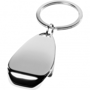 Logotrade promotional product image of: Bottle opener key chain, silver