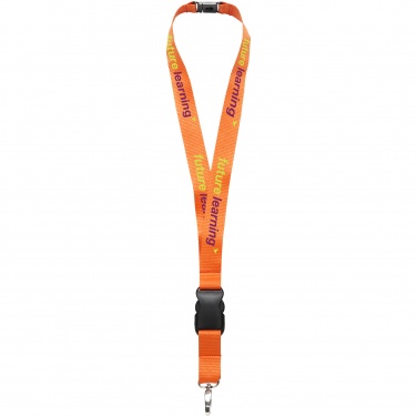 Logotrade promotional merchandise photo of: Yogi lanyard with detachable buckle, orange