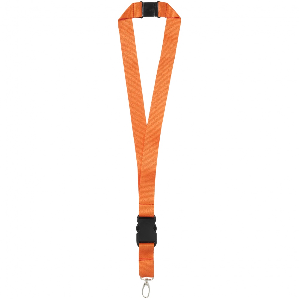 Logotrade business gift image of: Yogi lanyard with detachable buckle, orange