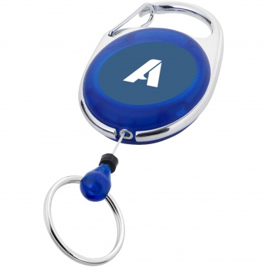 Logo trade advertising products picture of: Gerlos roller clip key chain, blue