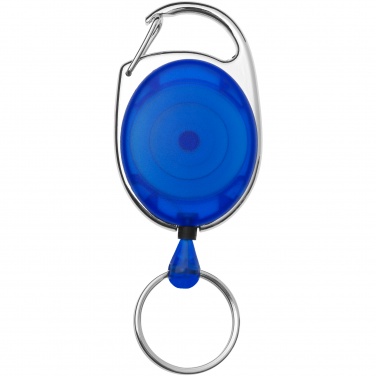 Logo trade advertising products image of: Gerlos roller clip key chain, blue