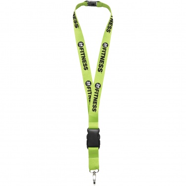 Logotrade advertising product picture of: Yogi lanyard with detachable buckle, apple green