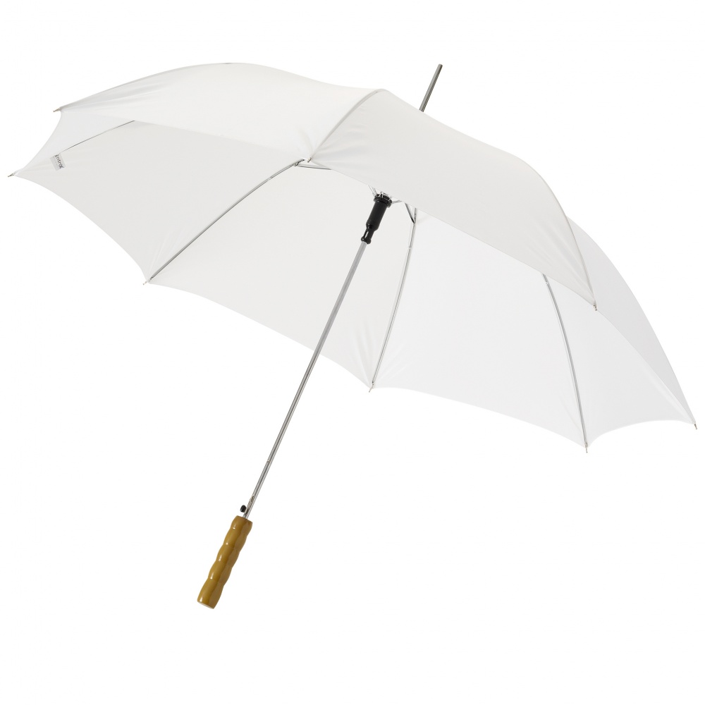 Logo trade promotional giveaway photo of: 23" Lisa automatic umbrella, white