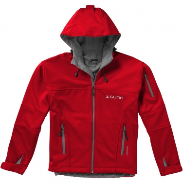 Logo trade corporate gifts image of: Match softshell jacket, red
