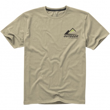 Logo trade promotional products image of: Nanaimo short sleeve T-Shirt, beige