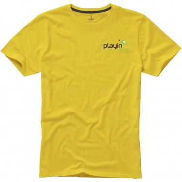 Logo trade promotional items image of: Nanaimo short sleeve T-Shirt, yellow