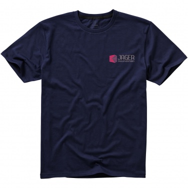 Logo trade promotional giveaways picture of: Nanaimo short sleeve T-Shirt, navy