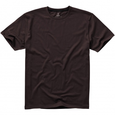 Logo trade business gifts image of: Nanaimo short sleeve T-Shirt, dark brown