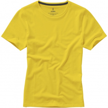 Logo trade business gift photo of: Nanaimo short sleeve ladies T-shirt, yellow