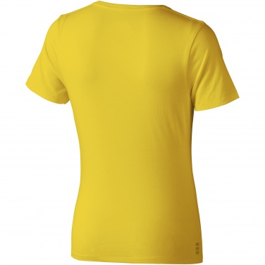 Logotrade promotional gift picture of: Nanaimo short sleeve ladies T-shirt, yellow