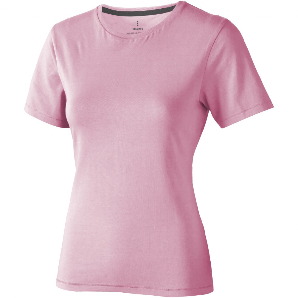 Logo trade promotional product photo of: Nanaimo short sleeve ladies T-shirt, light pink