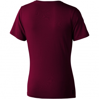 Logotrade business gift image of: Nanaimo short sleeve ladies T-shirt, dark red